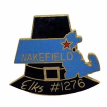 Wakefield Massachusetts Elks 1276 Benevolent Protective Order Enamel Hat... - £6.22 GBP