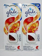 Glade Red Honeysuckle Nectar Vent Oil 2pk Car Ac Air Freshener Eliminate Odors - £7.98 GBP