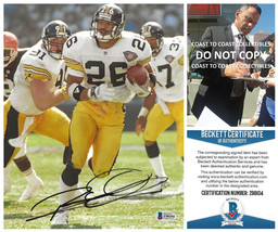 Rod Woodson signed Pittsburgh Steelers football 8x10 photo Beckett COA proof.. - £85.76 GBP