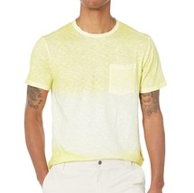 John Varvatos Men&#39;s Short Sleeve Cooper Ombre Wash Pocket T-Shirt Lime L... - £46.70 GBP