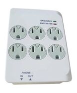 Master Electrician CT-044FT 6 Outlet Surge Tap, White - €23,63 EUR