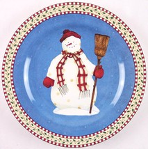 MINT Sakura Snowman with Broom, Debbie Mumm, Salad Santa Cookie Plate 1998 - £8.62 GBP