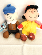 New Peanuts Charlie Brown &amp; Hallmark Lucy Christmas Plush - £11.84 GBP