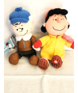 New Peanuts Charlie Brown &amp; Hallmark Lucy Christmas Plush - £11.87 GBP