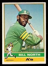 Oakland Athletics Bill North 1976 Topps # 33 Ex - £0.39 GBP