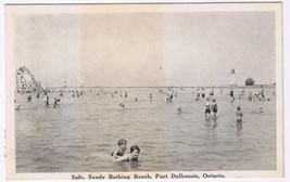 Postcard Safe Sandy Bathing Beach Port Dalhousie Ontario FH Leslie - £11.46 GBP