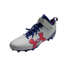 Under Armour UA Men&#39;s NY Giants Colorway Mid MC Football Cleats Grey Size 16 - £63.50 GBP