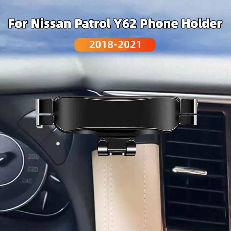 Car Phone Holder For Nissan Patrol Y62 2018 2019 2020 2021 Styling Bracket GPS - £20.71 GBP