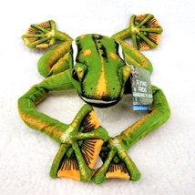 Flying Frog Hanging Plush Adventure Planet Realistic Lifelike Hook Loop ... - £13.87 GBP