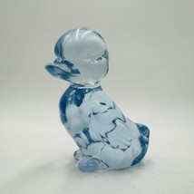 Fenton Art Glass Blue Duckling Figurine Vintage  - $42.08