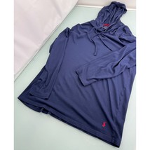 Polo Ralph Lauren Men Hoodie Shirt Pima Cotton Modal Blue Lightweight Pu... - $29.67
