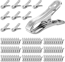 Garden Clips - 1In Large Opening Stainless Steel Greenhouse Clips, 100Pcs Hoops - £29.26 GBP