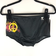 TYR Mens Mesh Trainer Swimwear Bottoms Drawstring Peace &amp; Harmony Black ... - £15.24 GBP