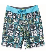 Quiksilver Boys Youth Everyday Scallop 17 Boardshorts Big Kids Blue NEW ... - $44.51