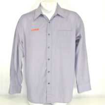 DUNKIN&#39; DONUTS Manager Employee Uniform Dress Shirt Purple Size M Medium - £11.02 GBP