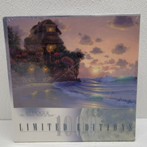 Al Hogue Peaceful Refuge 1000 Piece Puzzle Limited Edition Sunset Beach Flowers - $15.43