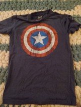 marvel captain america Shield t shirt Set Of 2 Size Small Vintage Wash - $8.80