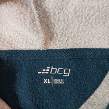 BCG Men's Green & Gray Pullover Long Sleeve Hoodie Sweatshirt Pockets Size XL  image 3