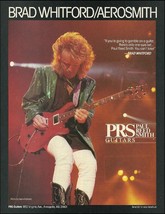 Aerosmith Brad Whitford Vintage 1988 PRS guitar advertisement 8 x 11 ad print - £2.99 GBP