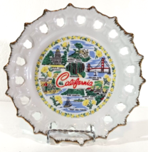 Vintage California Souvenir Serving Tray Made In Japan Golden Gate Midway - £15.02 GBP