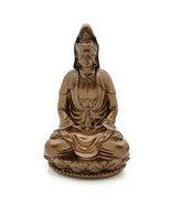 KWAN YIN STATUE 3&quot; Buddhist Goddess HIGH QUALITY Bronze Resin Deity Guan... - $11.95
