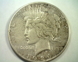 1926-S Peace Silver Dollar Top 50 Dot Variety Vam 4 Very Fine Vf Nice Original - $55.00