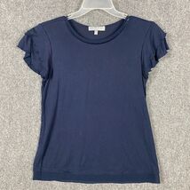 Marled Blouse Small Women&#39;s Half Sleeve Blue Adults S - $12.55 CAD