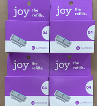 4 packs Joy The Refills 5 Bladed Razor Cartridges 16 TOTAL Free Shipping - NEW - £27.69 GBP