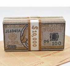 New Arrival wedding bag Party purse Day Clutches Dollars Money-USD Evening Clutc - £56.86 GBP