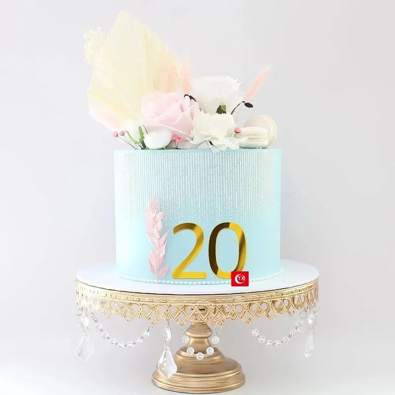 House Home 1 Set 0-9 Numbers Happy Birthday Cake Topper Gold Acrylic Numbers Wed - £19.98 GBP