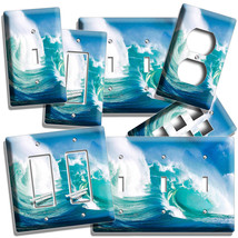 Big Surfing Turquoise Oc EAN Sea Wave Light Switch Outlet Room Wall Plates Decor - £12.73 GBP+