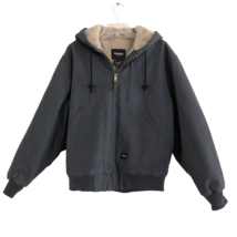 Walls Workwear Hooded Duck Canvas Jacket Mens M Fleece Sherpa Lined Work Coat - £39.61 GBP