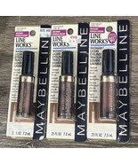 3 Maybelline Line Works Liquid Eyeliner - Iced Ginger 250L-09 - 0.25 oz - $24.75