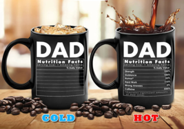 Heat &amp; Color Changing Ceramic Mug for Your Dad  w surprise text Nutrition Facts - £17.27 GBP