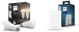 2-Pack White A19 Bluetooth V2 Dimmer Switches With The, Hue Hub Optional). - £56.74 GBP