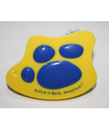 Build A Bear Yellow Blue Plastic Paw Print Soft Toy Animal Brush BABW RE... - $5.65
