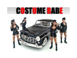 Costume Babes 4 Piece Figure Set For 1:24 Scale Models American Diorama - £38.97 GBP