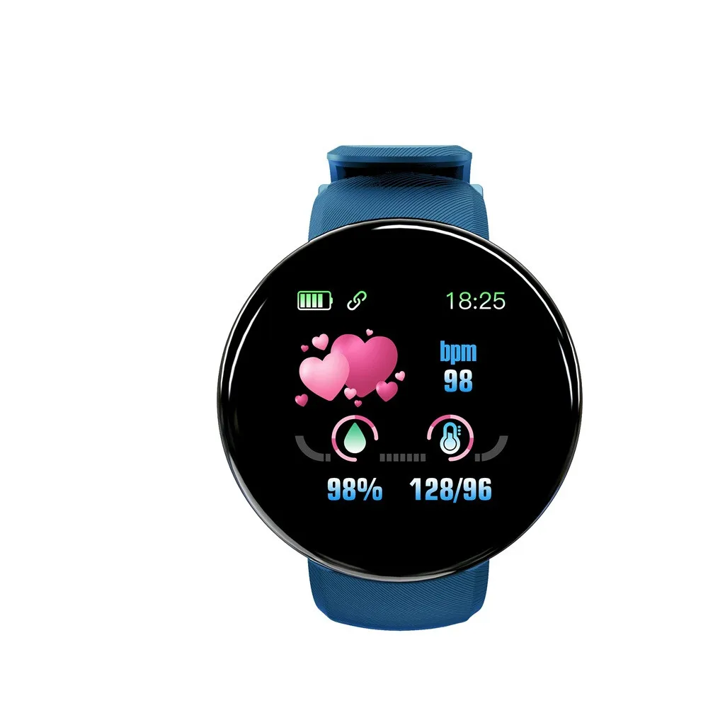 D18 BT4.0 Smart Watch Sleep Monitoring Fitness-tracker Waterproof celet 5 Colors - £134.67 GBP