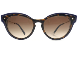Valentino Sunglasses VA 4017 5051/13 Blue Gold Tortoise Cat Eye w/ Brown Lenses - £95.41 GBP