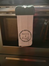 Hanging Kitchen Dish Towel with Pot Holder Top - Merry &amp; Bright - $6.90