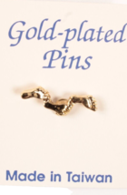 Baby Feet Foot Steps Foot Prints Gold Plated Pin Brooch Footprints In Th... - €8,30 EUR