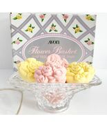 Avon Flower Basket Vintage Soap Dish New Unused 5 Bars - €4,29 EUR