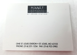Hyatt Regency St. Louis Union Station Notepad Sticky Notes Vintage - $15.15