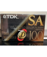 TDK SA 100 New Sealed Cassette Tape For CD High Bias Blank IEC II Type II - £4.44 GBP