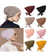 New Soft Modal Muslim Hat Inner Hijab Caps Islamic Underscarf Bonnet Ind... - $12.99