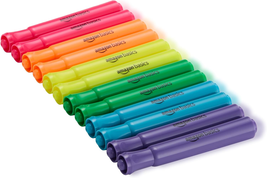 Basics Highlighters 12 Pack, Assorted Colors, Chisel Tip,Bible Highlight... - $10.67