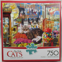 Buffalo 750 Piece Puzzle Steve Reid CATS CURIOSITY SHOP CAT - $36.15