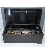 1885 Mojon Manger Co MMC Inlaid Wood  50 Note Antique Music Box Swiss *V... - $1,063.99