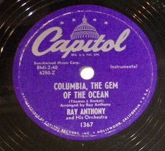 Ray Anthony w/ Ronnie Deauville 78 Columbia Gem Of The Ocean / More Than... - £5.44 GBP