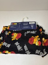 Garfield Got Milk? Men&#39;s Black Pajama Sleep Pants size L - £18.45 GBP